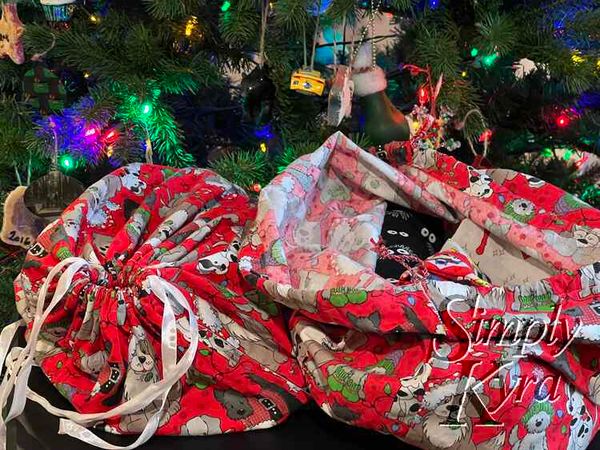 I Love My Reusable Fabric Gift Bags... That I Made Years Ago!