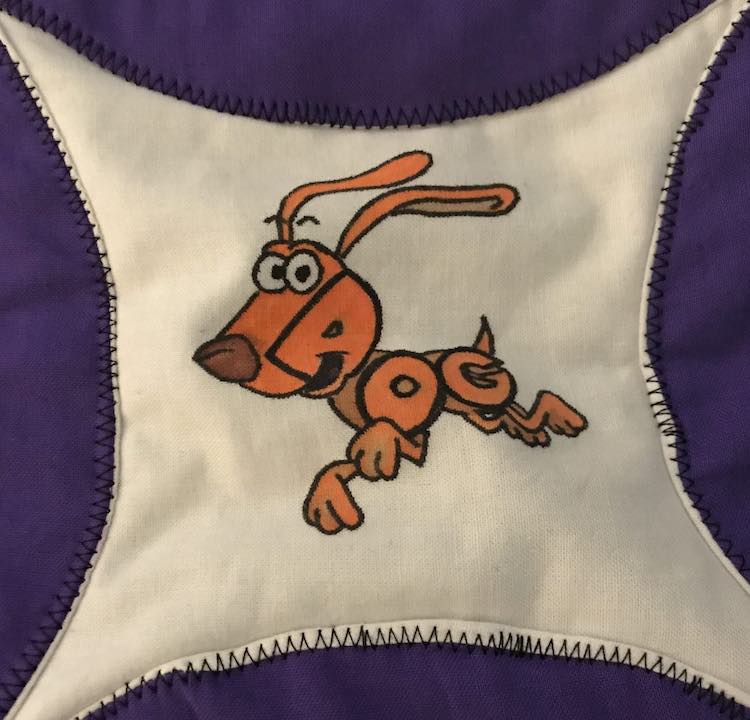 The dog in WordWorld.