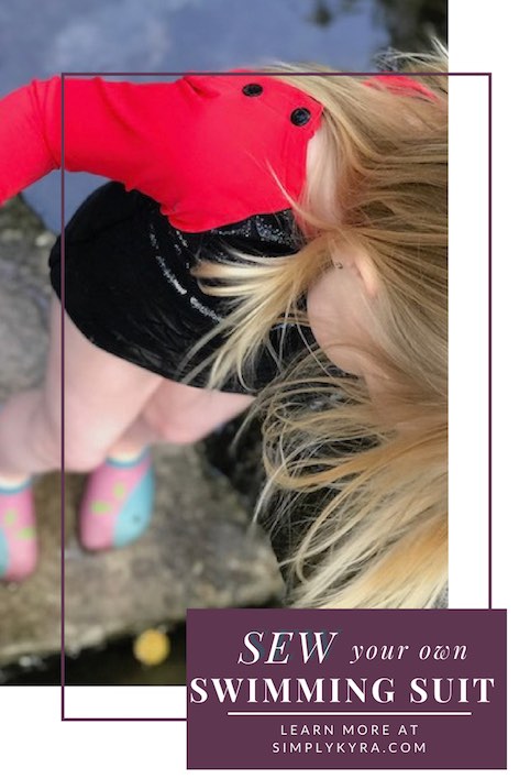 Sew your own rash guard inspired swimwear for your kids.