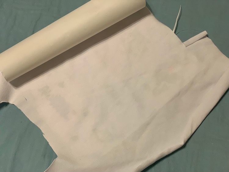 I then used some extra scrap to lay over top so the Heat'N Bond won't stick to my iron.