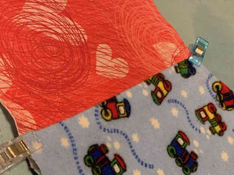 Outer side of the bodice.