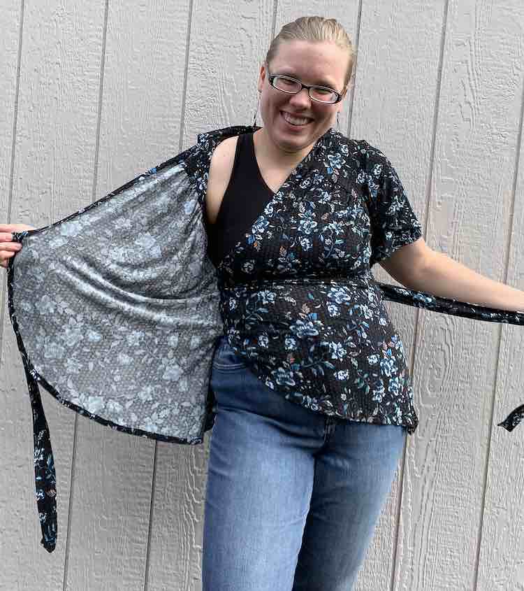 And if it comes untied you aren't truly flashing anyone giving you a chance to tie it back up.