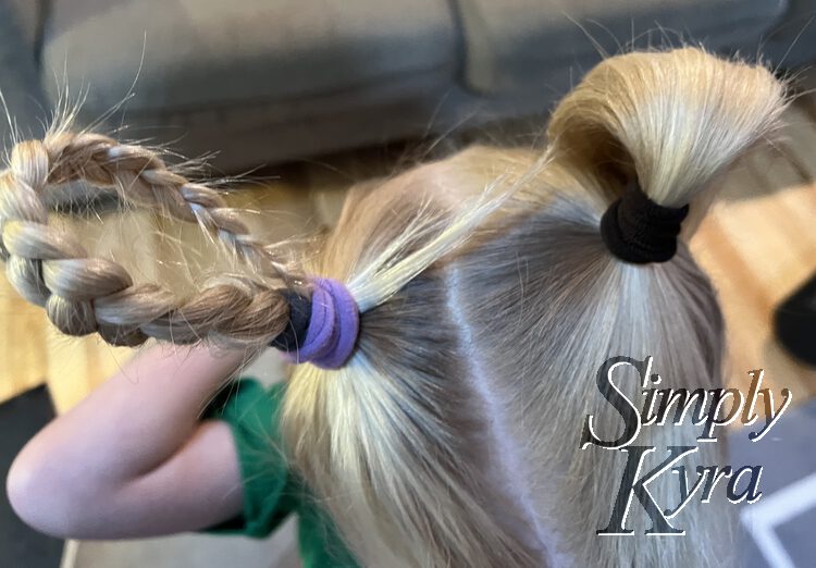 Image taken from above and looking down showing the perfect mid-point highlighting this process.