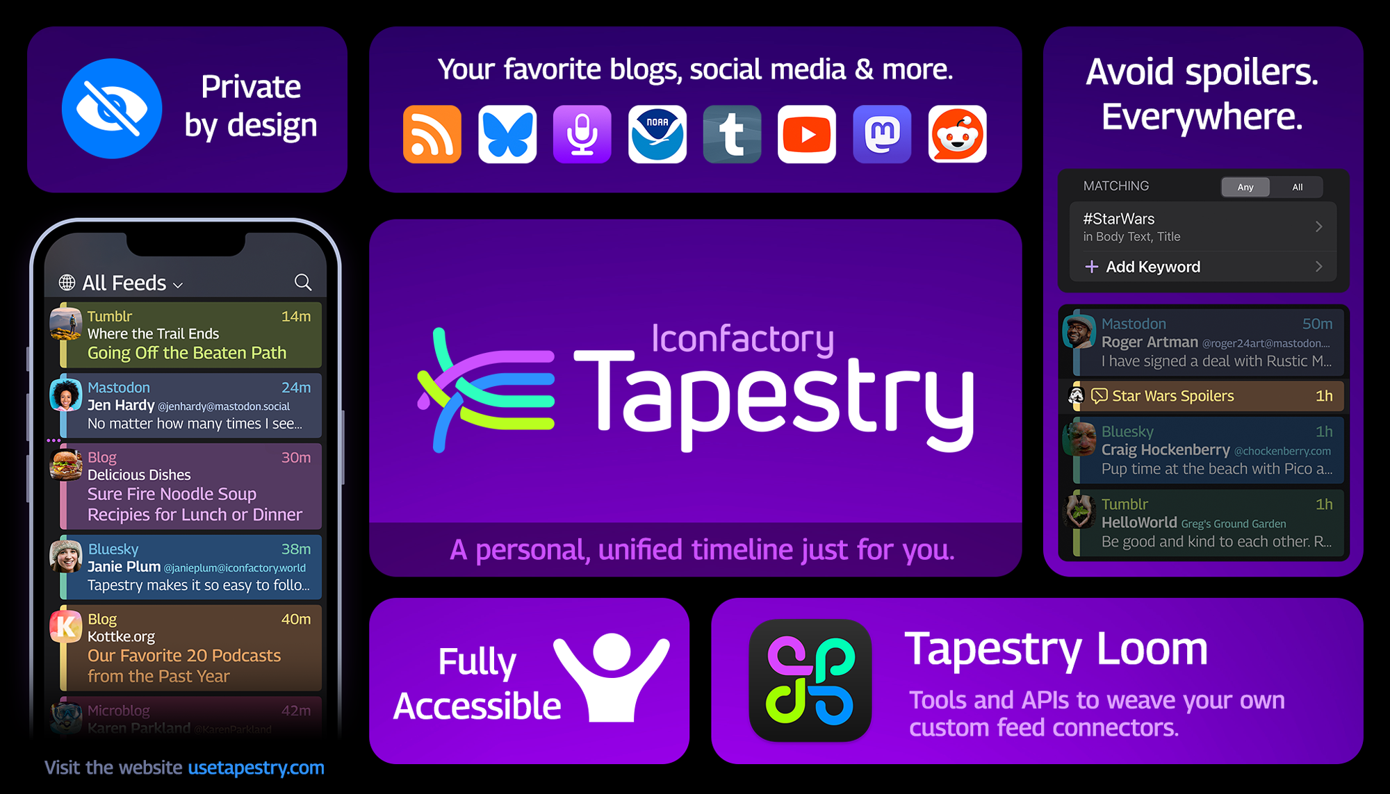 Tapestry Feature Sheet by Iconfactory