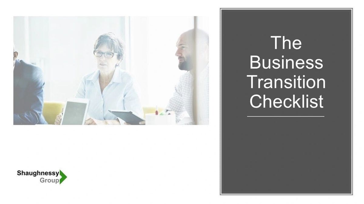 Business transition process & leadership succession planning