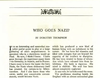 Image of Dorothy Thompson's famous 1941 article "Who Goes Nazi?" in Harper's Magazine