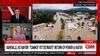 CNN screen from hurricane in North Carolina