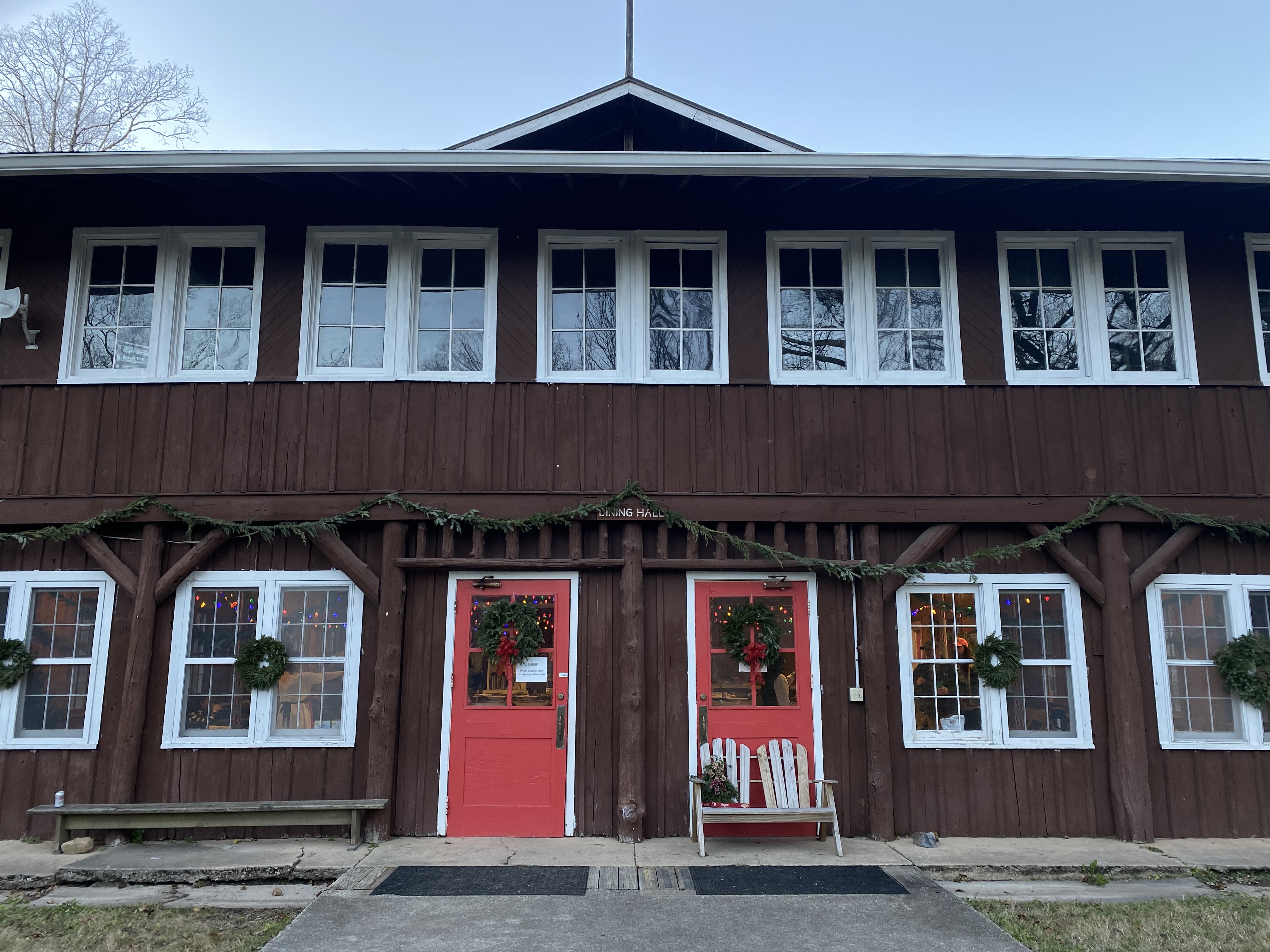 Mike Turpin, the head of food and beverage for Camp Christmas, said the dining hall on campus was open for families nearly 24 hours everyday. / Cate Burgan