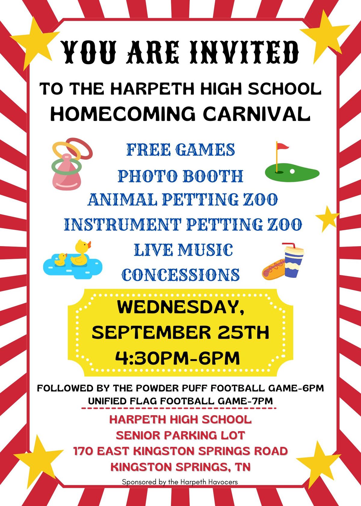 HHS to host Homecoming Carnival for community Sept. 25