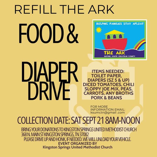 KSUMC hosting ‘Refill The Ark’ Sept. 21