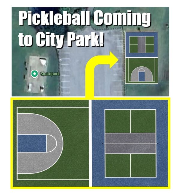 Kingston Springs paints new pickleball court