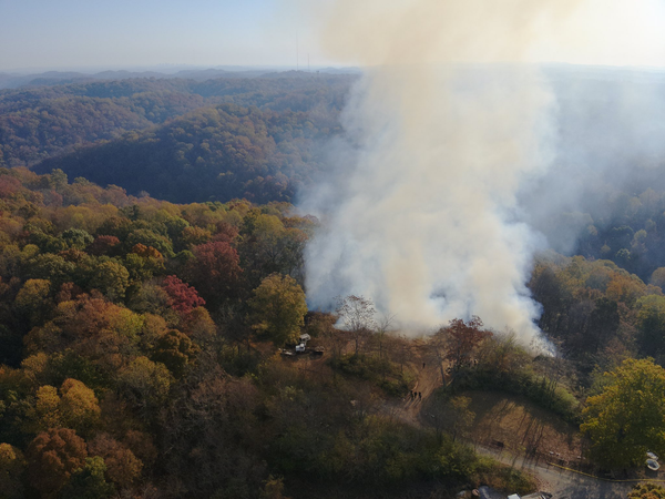 Fire dept. contains 4 acre fire on Cheatham-Davidson Co. line
