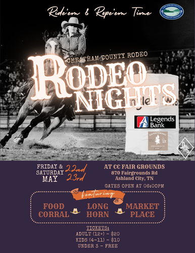 Cheatham County Chamber announces the return of the county rodeo this May