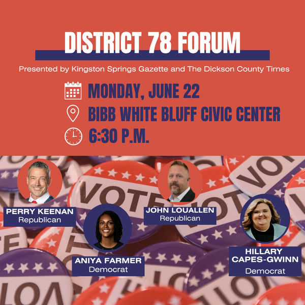 District 78 candidates to face voters at June 22 forum