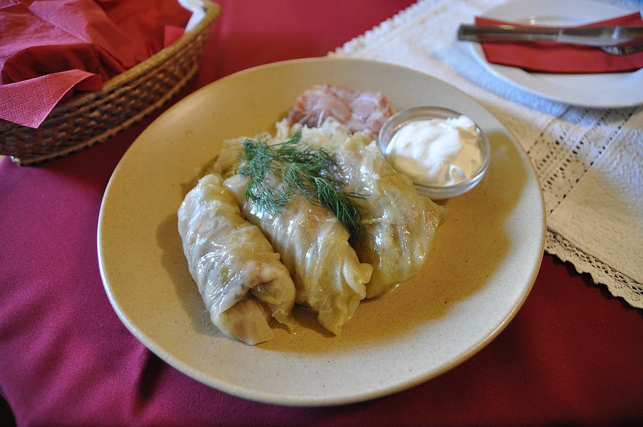 töltött káposzta (stuffed cabbage) with mangalitsa pork