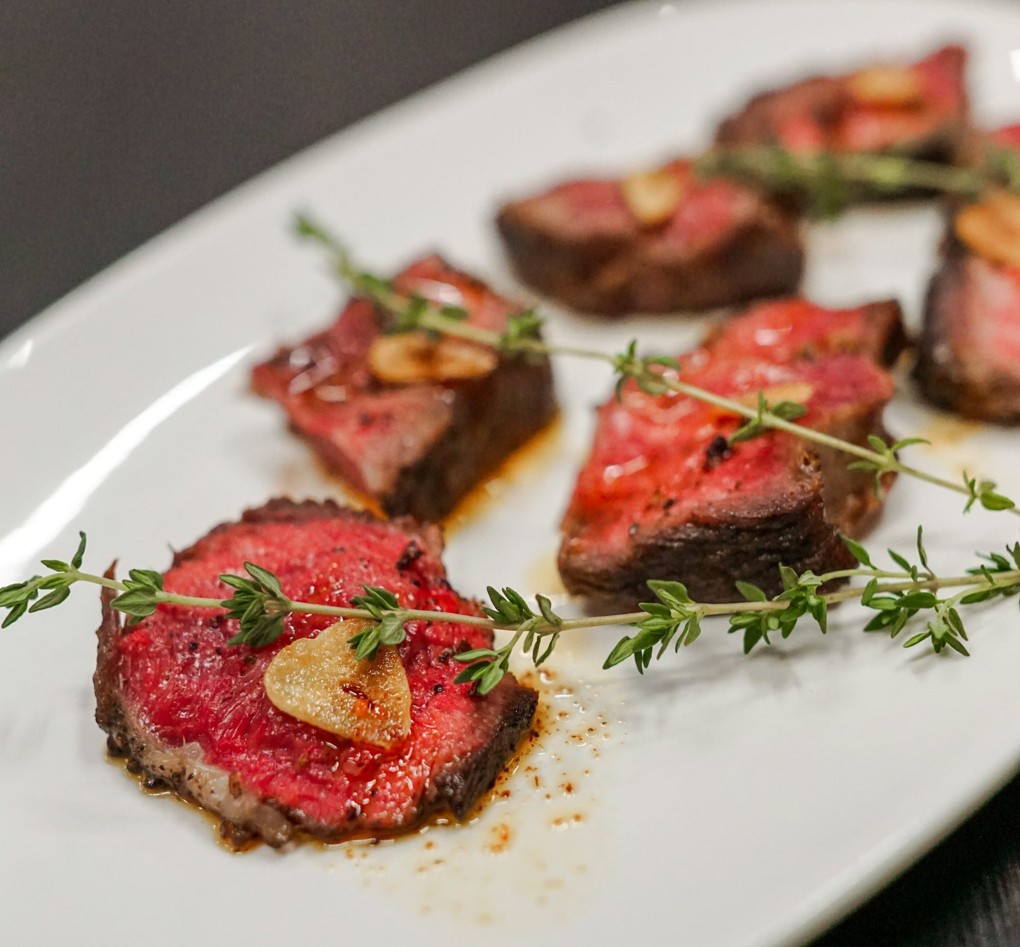 grilled meat on plate