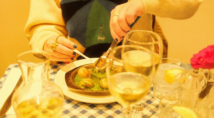 Experience fine dining featuring escargot