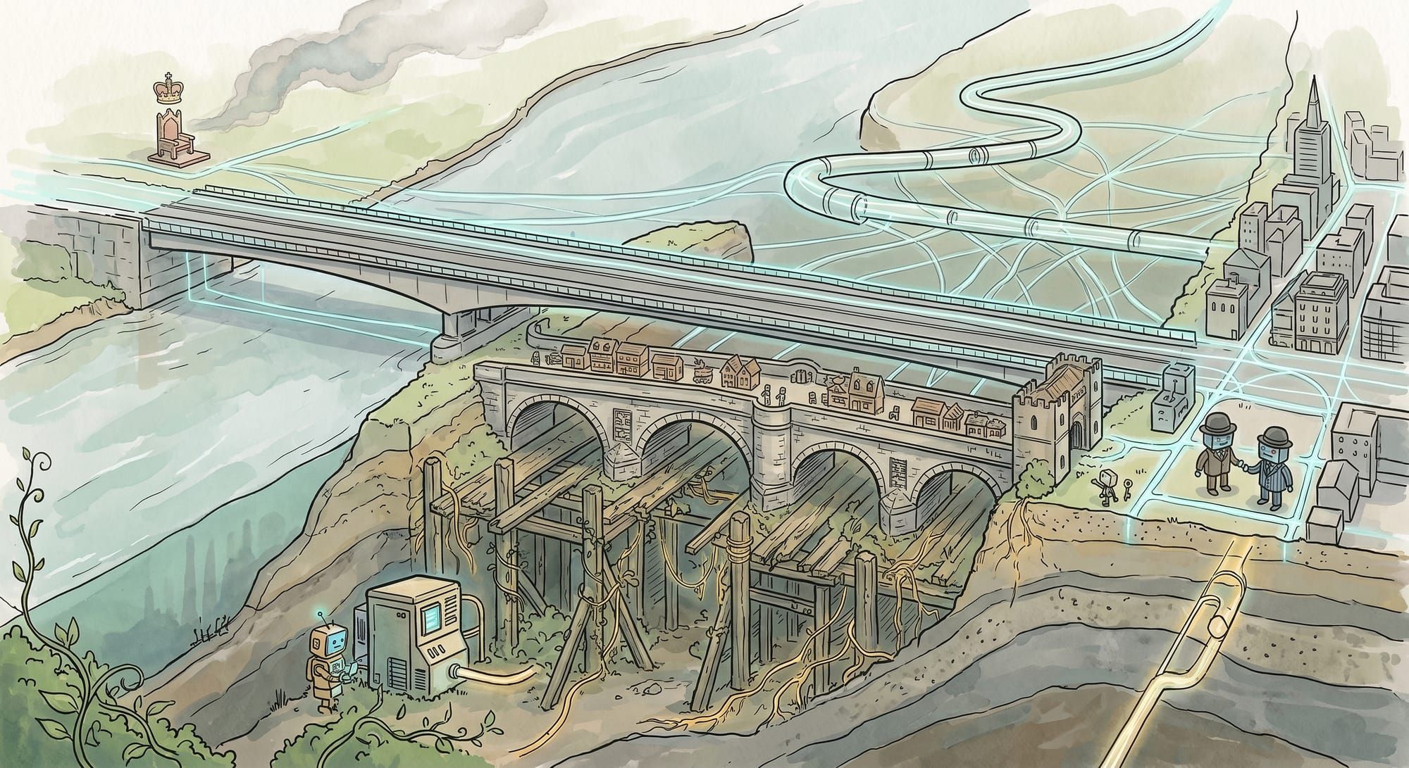 For Londoners, a Roman Bridge Still Determines Your Commute