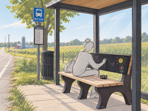 A place to Pause: Community wellness bench