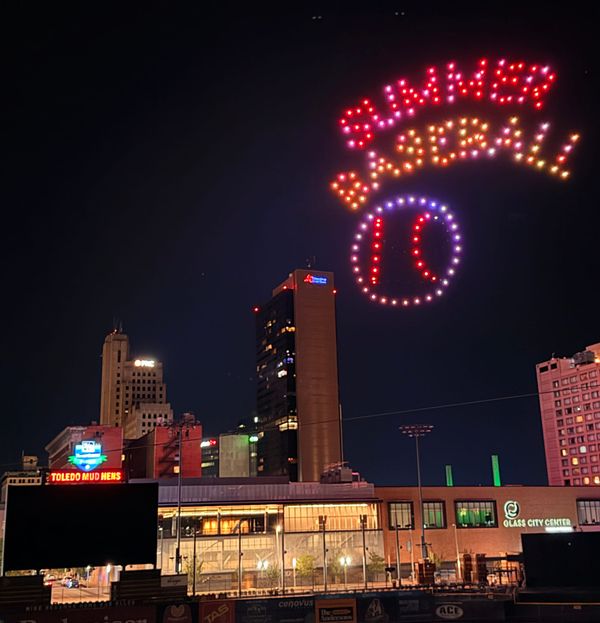 Mud Hens Continue Trend of Drone Shows