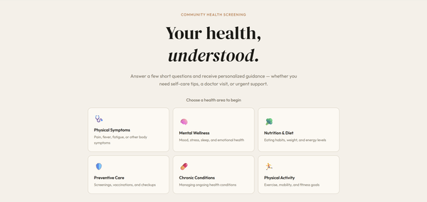 CarePoint: Community AI Consult