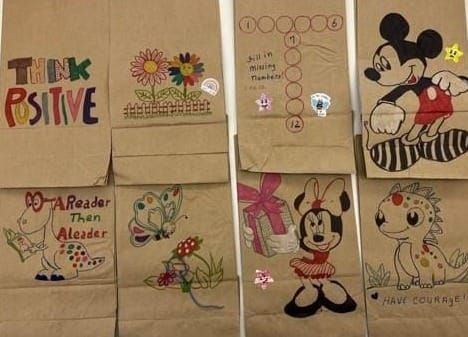 Decorating Lunch Bags for Hungry Children