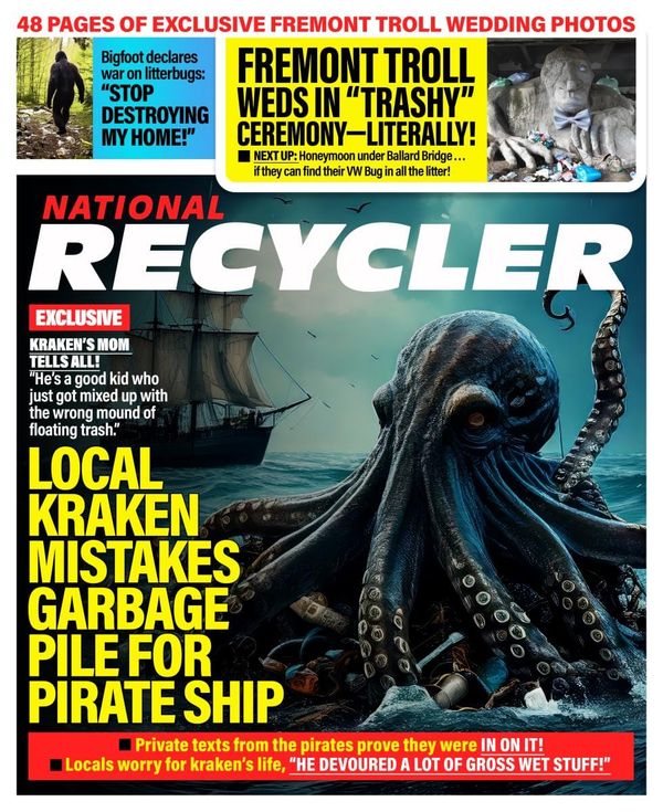 The National Recycler Unleashes Littering Bombshell by Greg Olsen