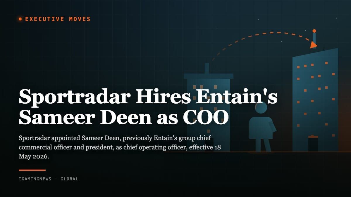 Sportradar Hires Entain's Sameer Deen as COO