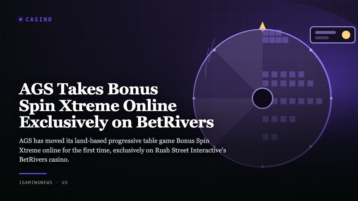 AGS Takes Bonus Spin Xtreme Online Exclusively on BetRivers