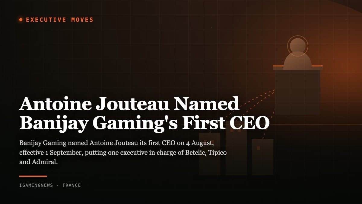Antoine Jouteau Named Banijay Gaming's First CEO