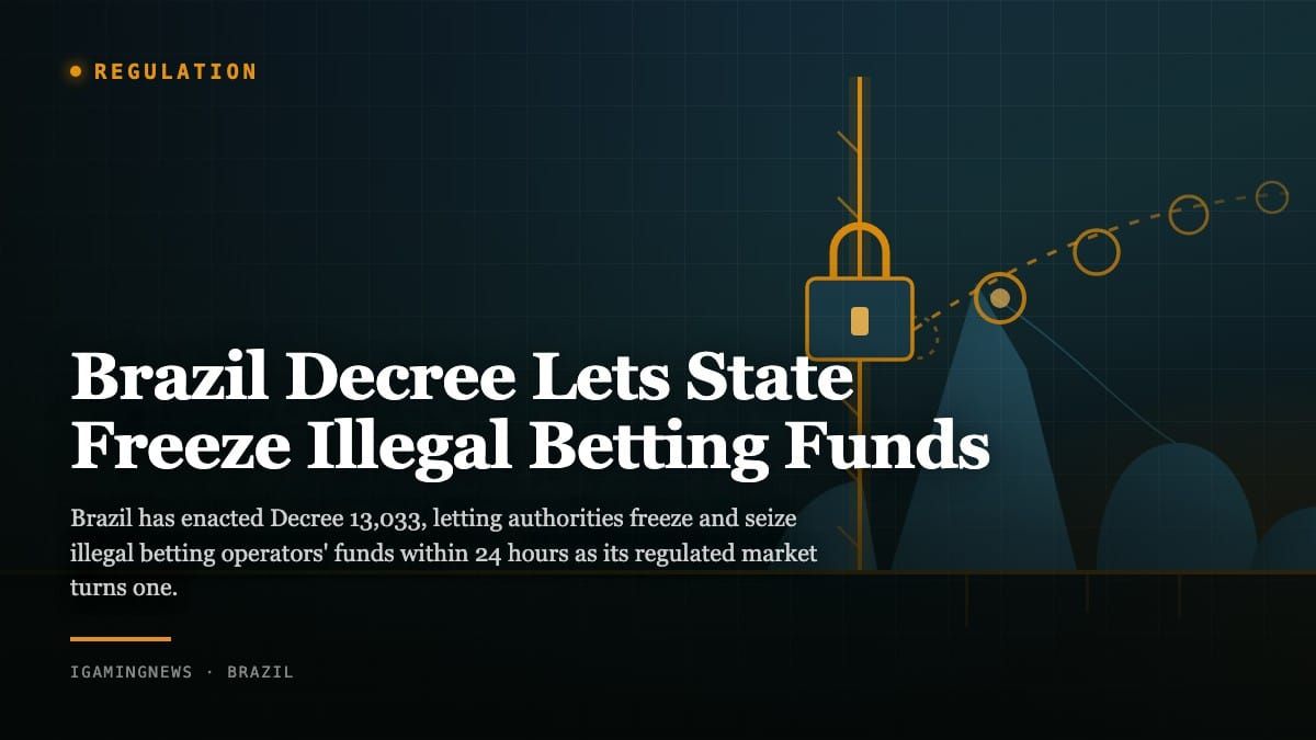 Brazil Decree Lets State Freeze Illegal Betting Funds