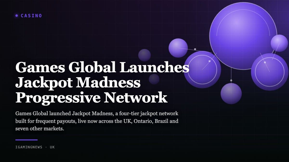 Games Global Launches Jackpot Madness Progressive Network