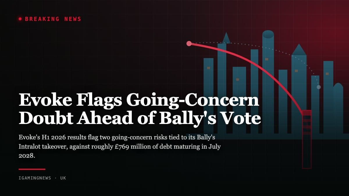 Evoke Flags Going-Concern Doubt Ahead of Bally's Vote