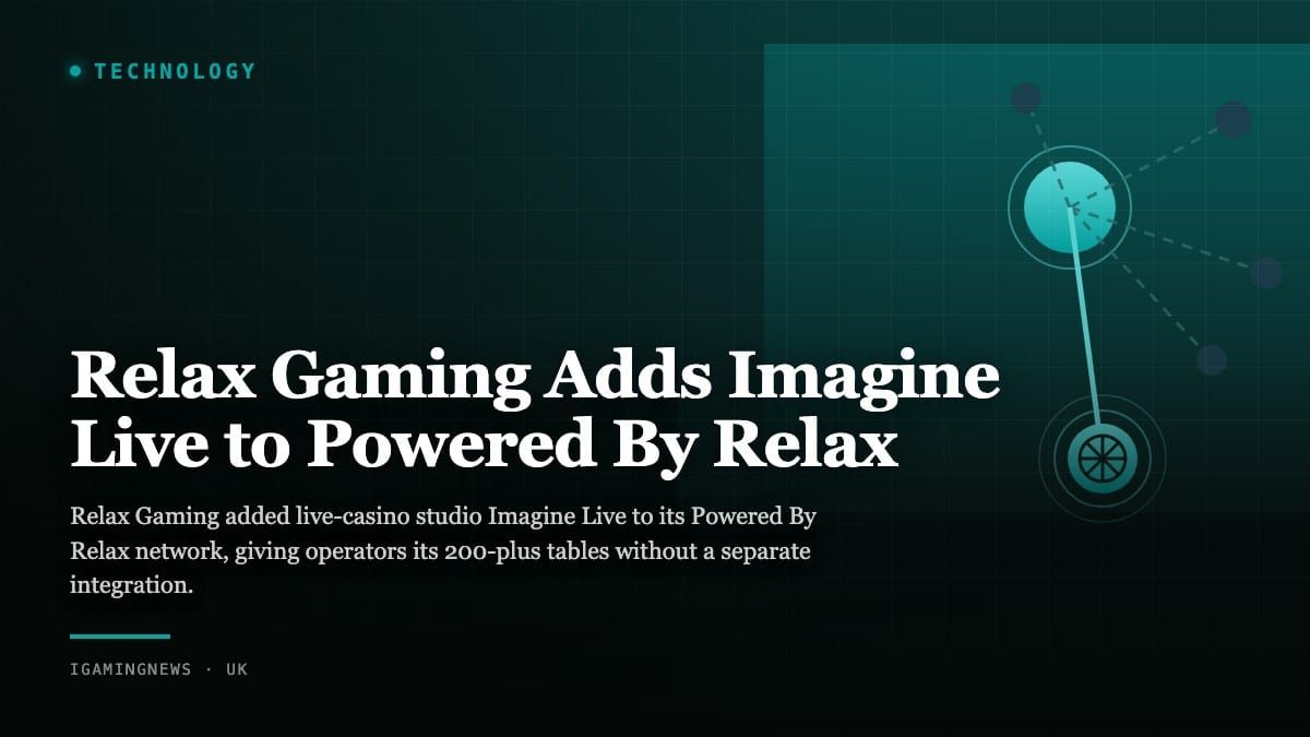 Relax Gaming Adds Imagine Live to Powered By Relax