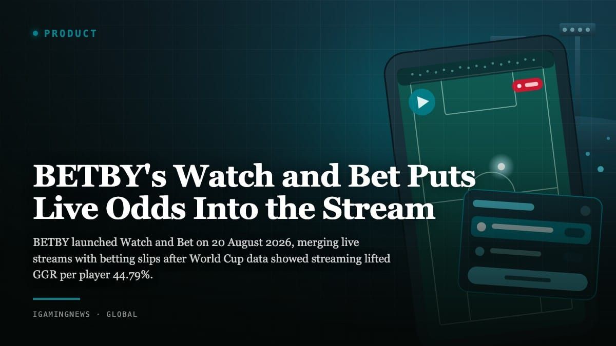 BETBY's Watch and Bet Puts Live Odds Into the Stream