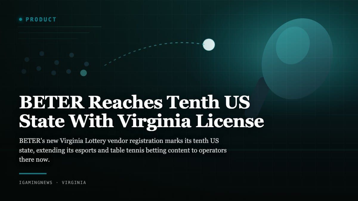 BETER Reaches Tenth US State With Virginia License