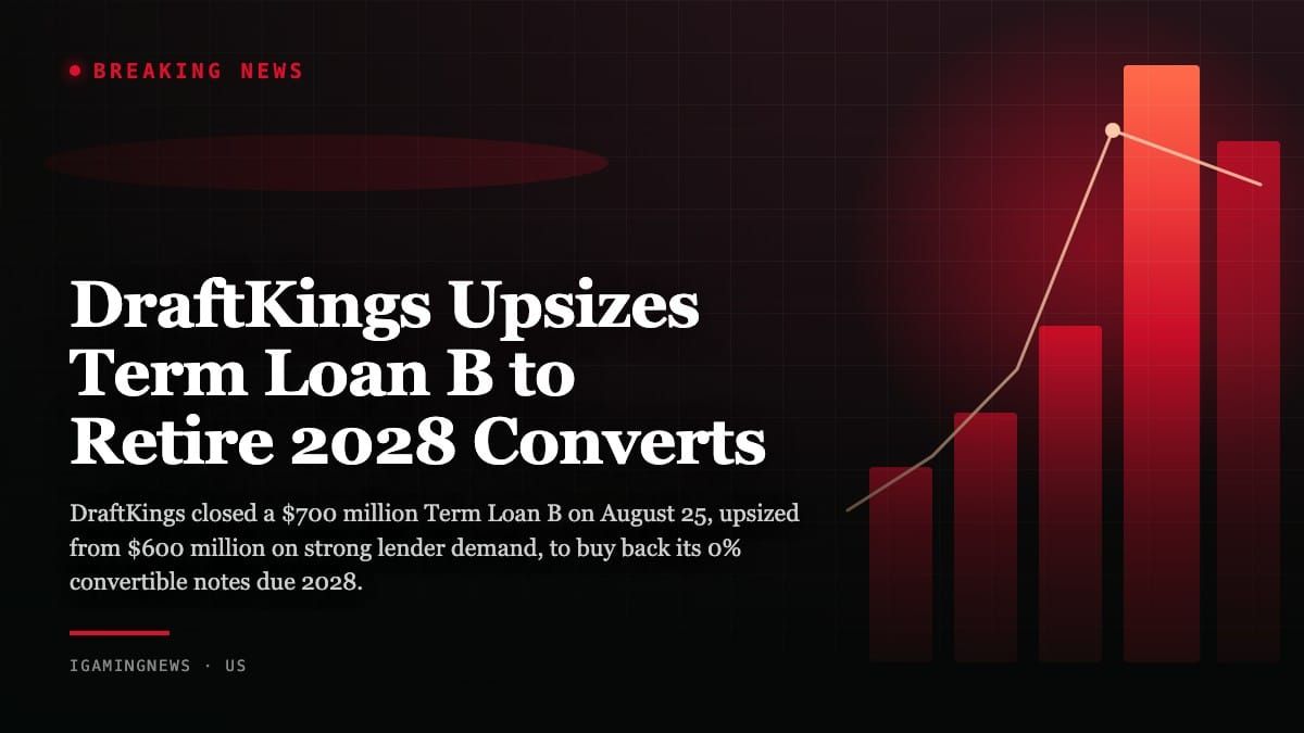 DraftKings Upsizes Term Loan B to Retire 2028 Converts