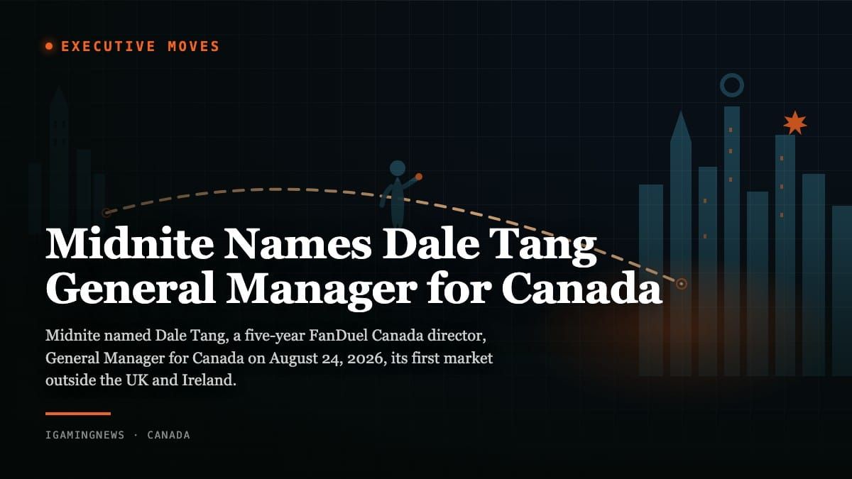 Midnite Names Dale Tang General Manager for Canada