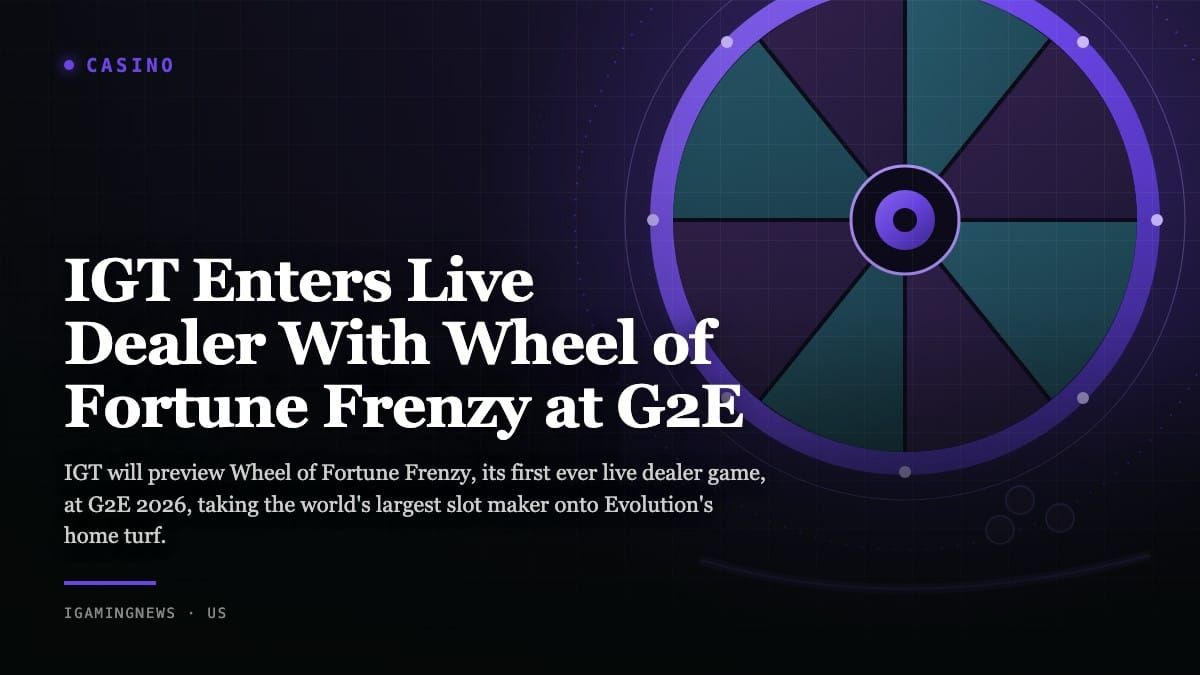 IGT Enters Live Dealer With Wheel of Fortune Frenzy at G2E