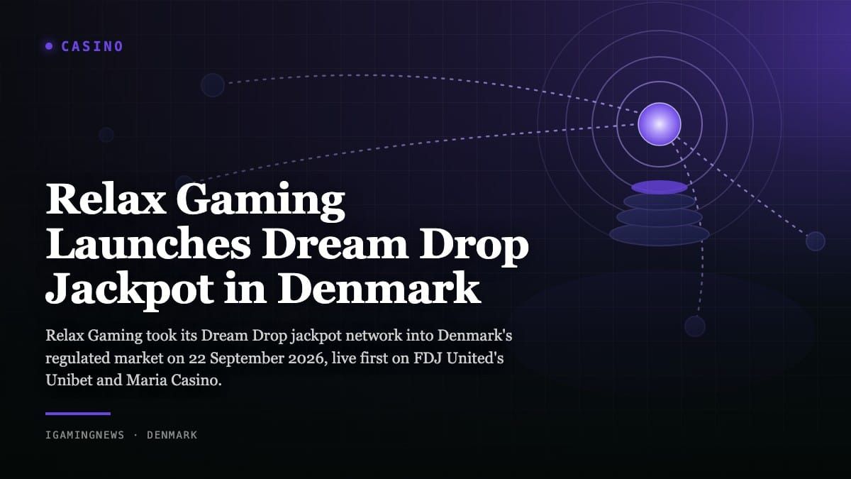 Relax Gaming Launches Dream Drop Jackpot in Denmark