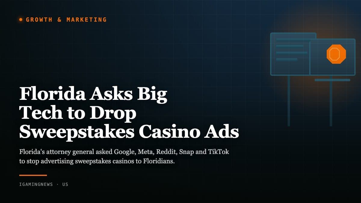 Florida Asks Big Tech to Drop Sweepstakes Casino Ads