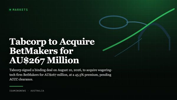 Tabcorp to Acquire BetMakers for AU$267 Million