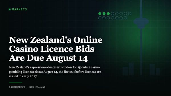 New Zealand's Online Casino Licence Bids Are Due August 14