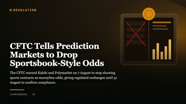 CFTC Tells Prediction Markets to Drop Sportsbook-Style Odds