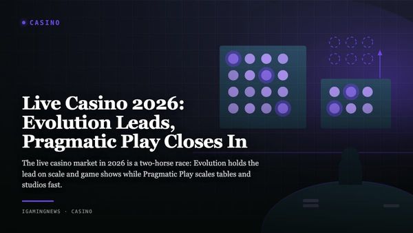 Live Casino 2026: Evolution Leads, Pragmatic Play Closes In