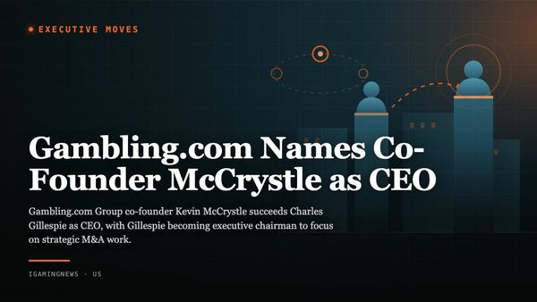 Gambling.com Names Co-Founder McCrystle as CEO
