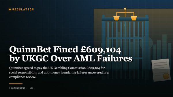 QuinnBet Fined £609,104 by UKGC Over AML Failures