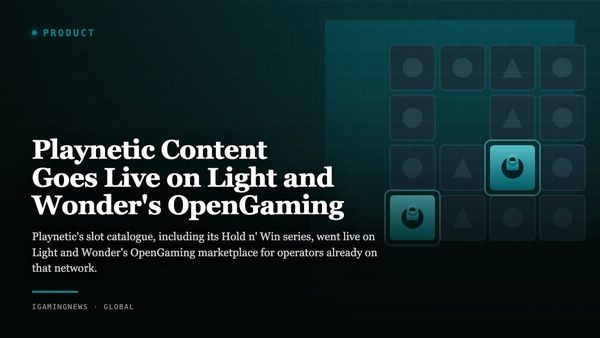 Playnetic Content Goes Live on Light and Wonder's OpenGaming