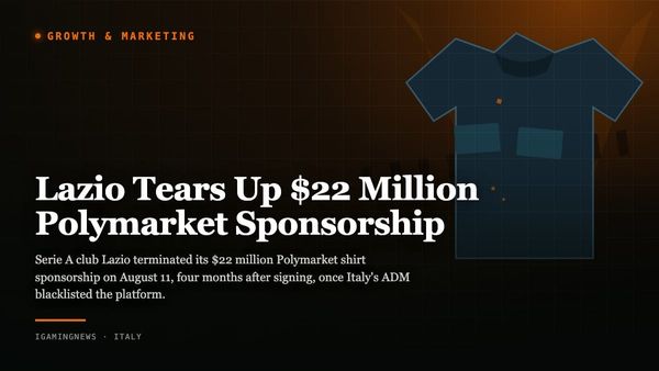 Lazio Tears Up $22 Million Polymarket Sponsorship