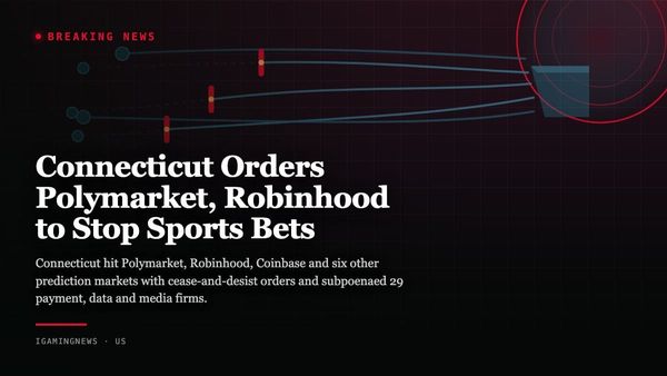 Connecticut Orders Polymarket, Robinhood to Stop Sports Bets